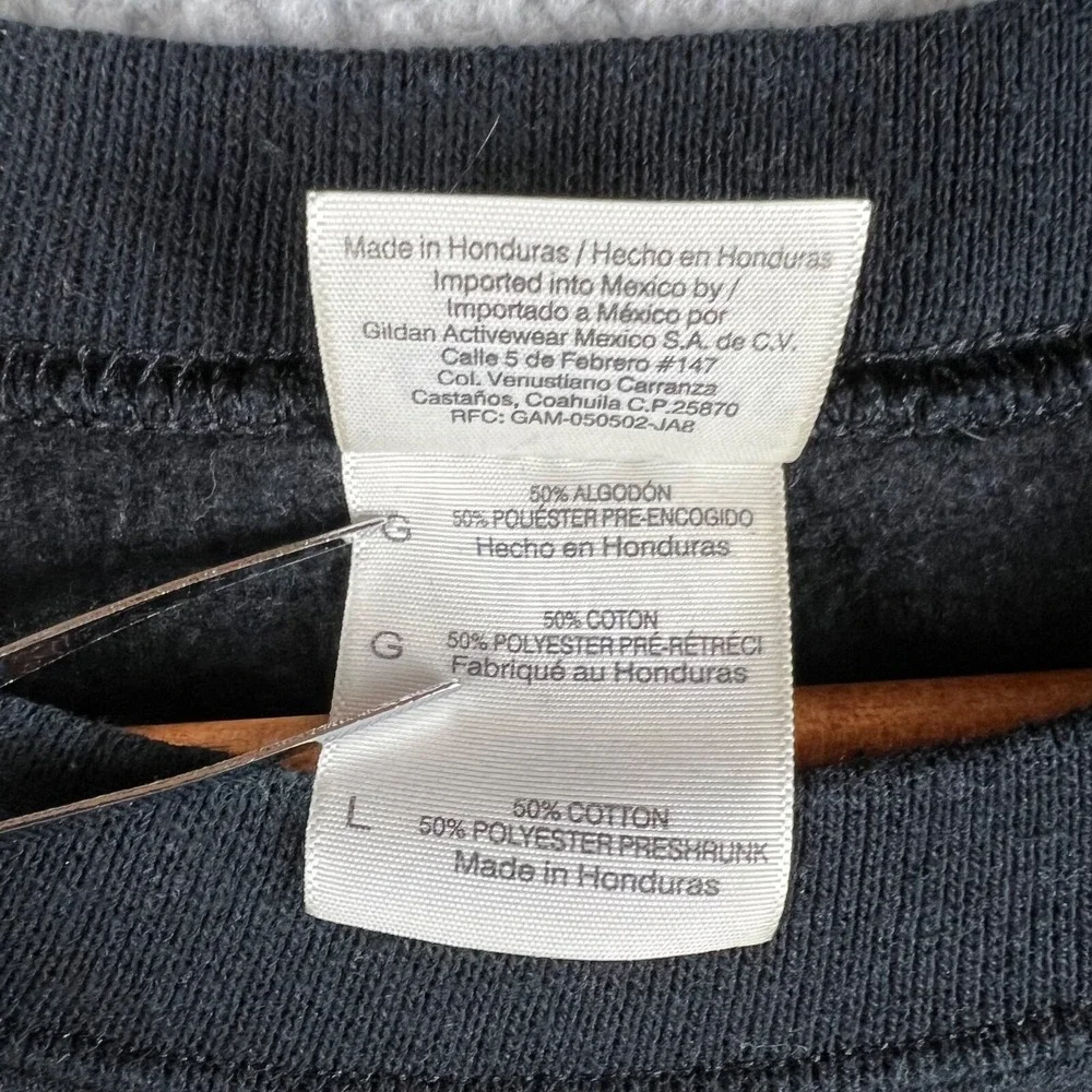 Vintage Nirvana Sweatshirt Adult Large Graphic Print Front‎ Gildan Crew Neck